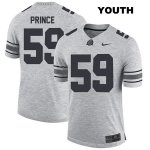 Youth NCAA Ohio State Buckeyes Isaiah Prince #59 College Stitched Authentic Nike Gray Football Jersey ZV20X05QD